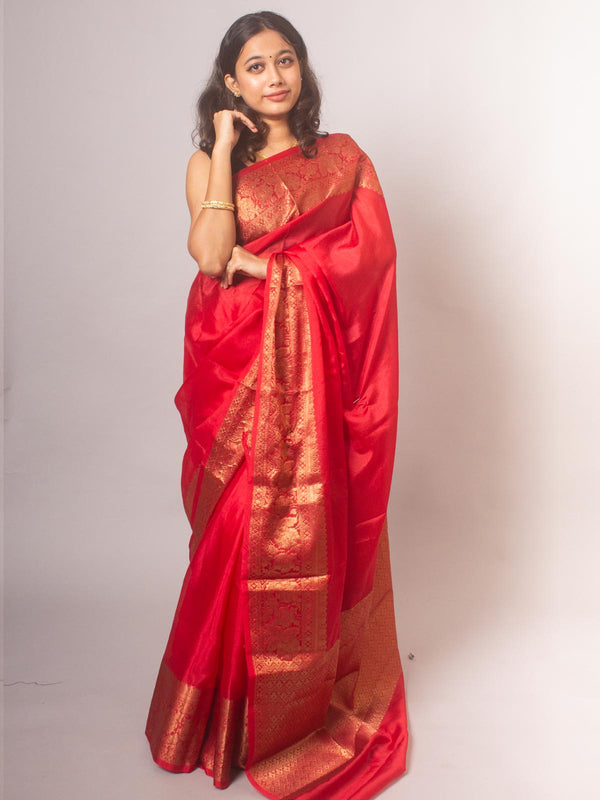 Soft Dupion Silk Banarasi Saree - 8480 Saree Seratuzzama   