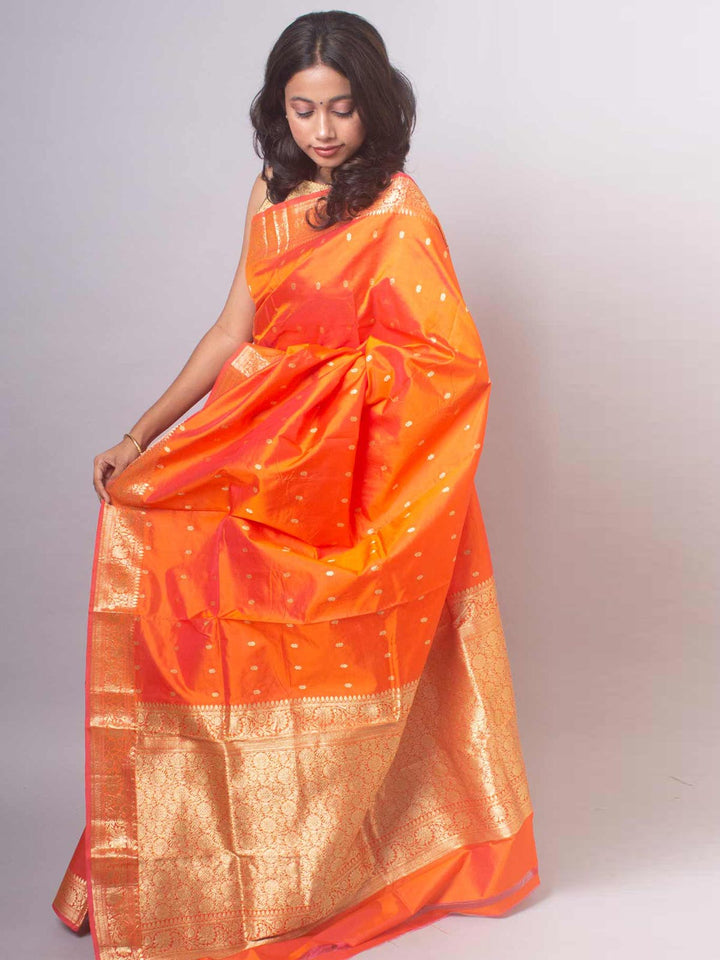 Banarasi Silk Saree with Silk Mark - 8489 Saree AEVUM   