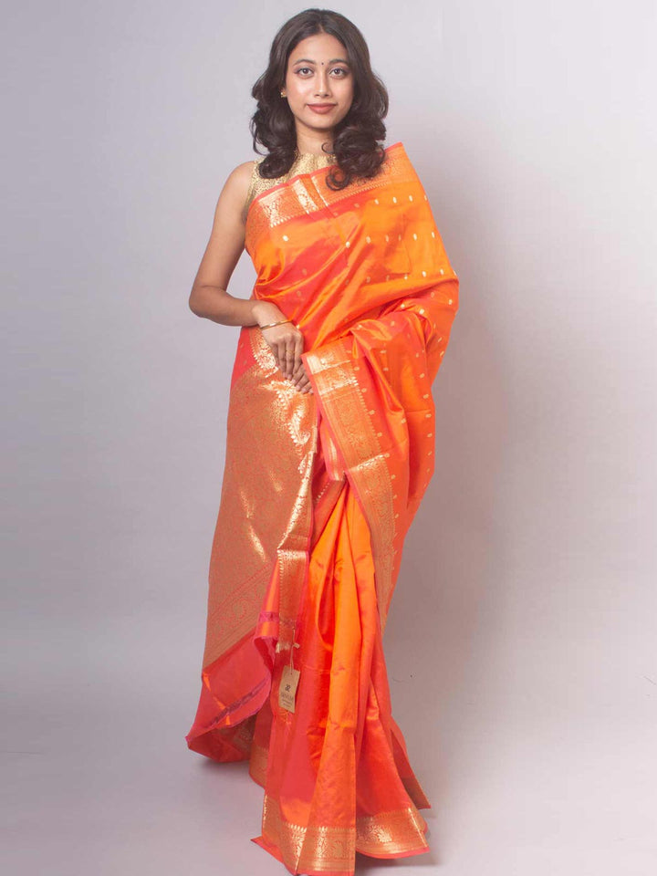 Banarasi Silk Saree with Silk Mark - 8489 Saree AEVUM   