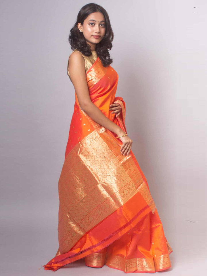 Banarasi Silk Saree with Silk Mark - 8489 Saree AEVUM   