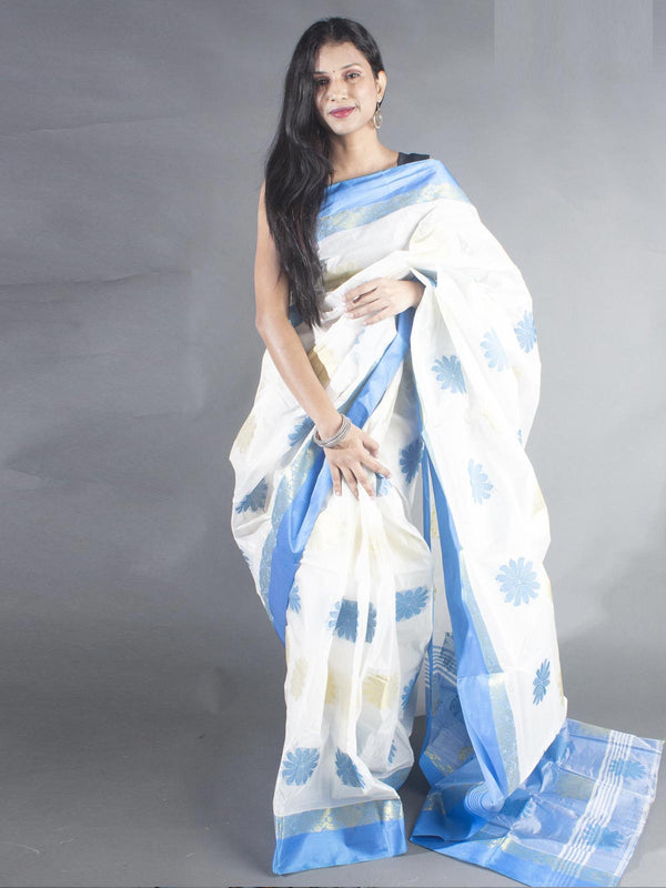 Semi Tussar Gorod Silk Saree - 8840 Saree Ashok Pal   