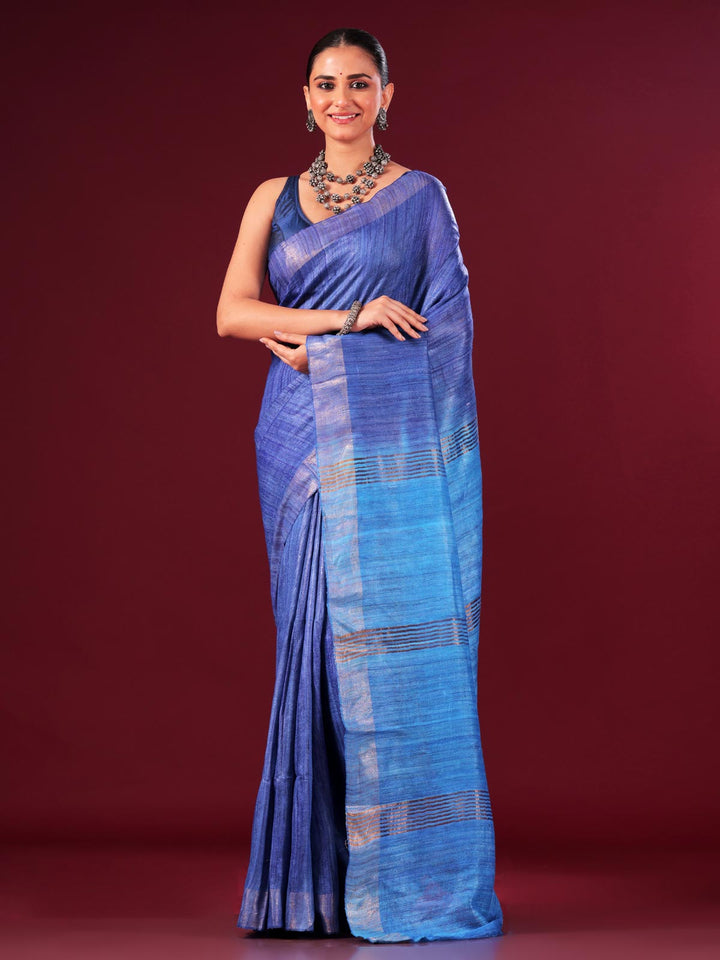 Pure Tussar Gicha Silk Saree with Silk Mark - 8893 Saree AEVUM