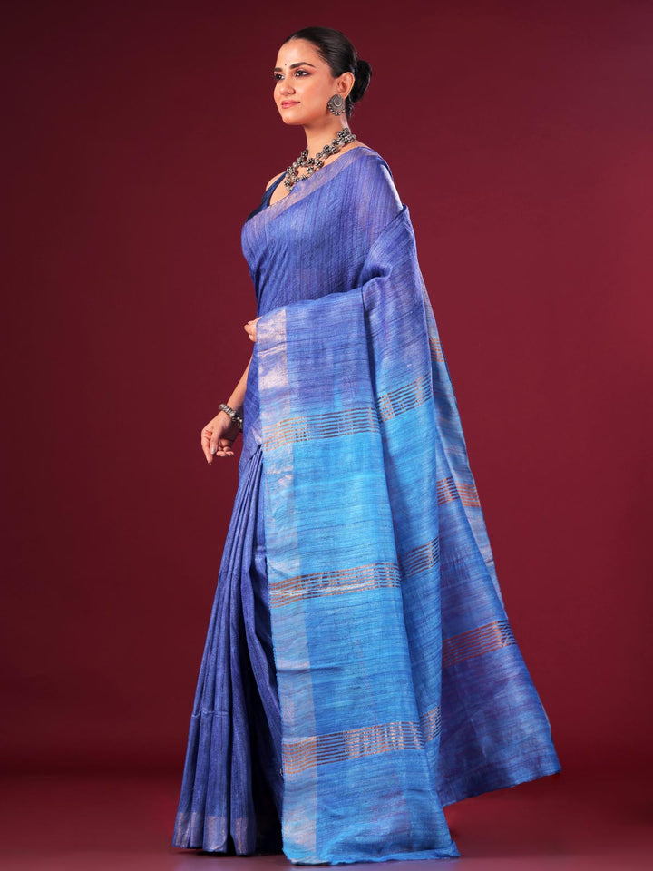 Pure Tussar Gicha Silk Saree with Silk Mark - 8893 Saree AEVUM