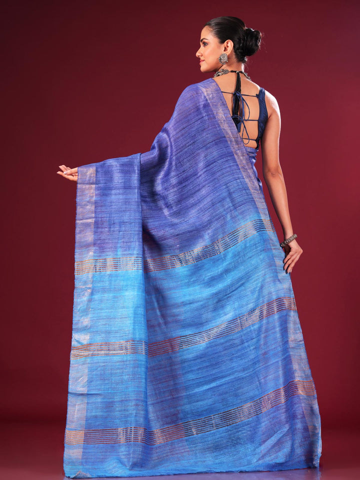 Pure Tussar Gicha Silk Saree with Silk Mark - 8893 Saree AEVUM