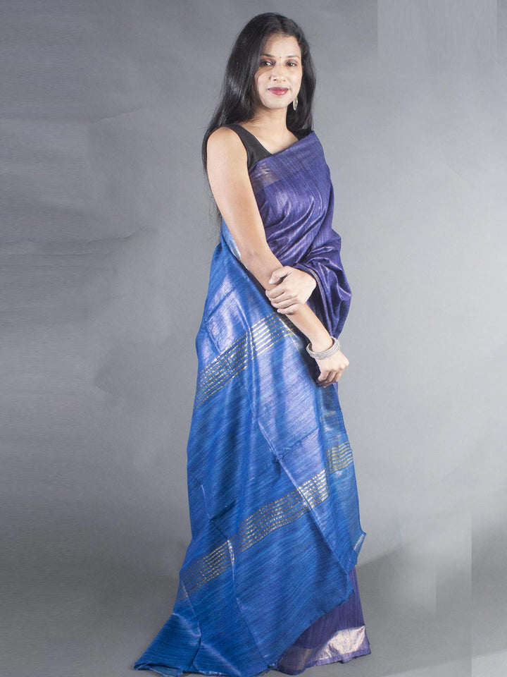 Pure Tussar Gicha Silk Saree with Silk Mark - 8893 Saree Raj   