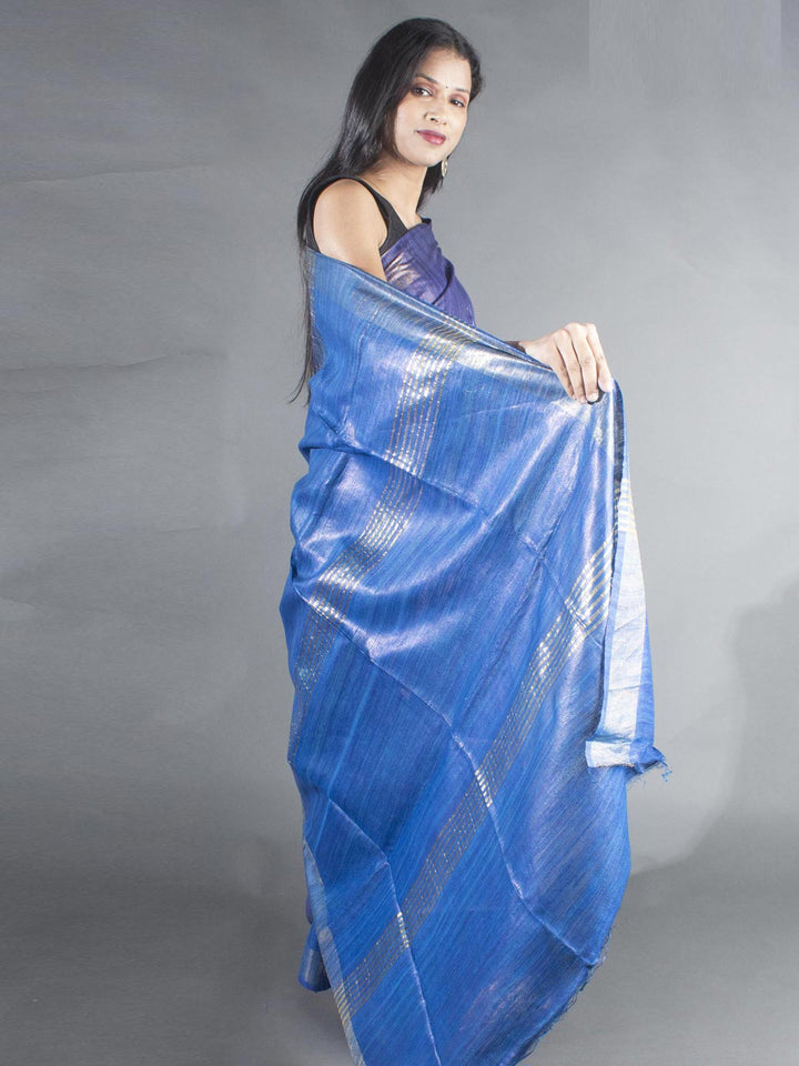 Pure Tussar Gicha Silk Saree with Silk Mark - 8893 Saree Raj   