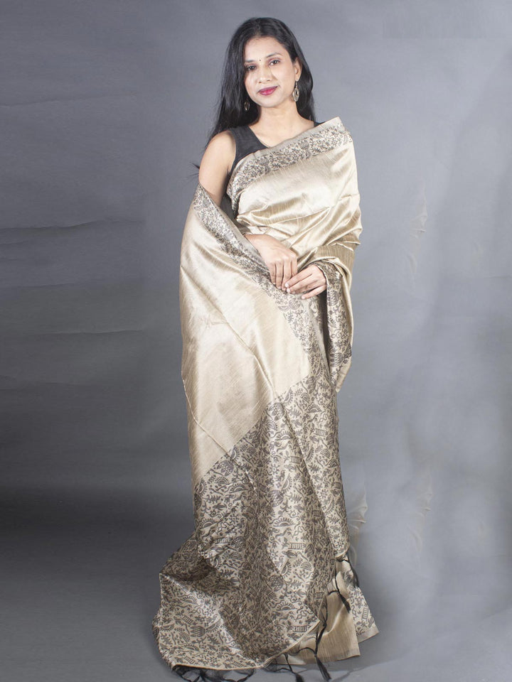 Semi Tussar Silk Saree - 8947 Saree Raj   