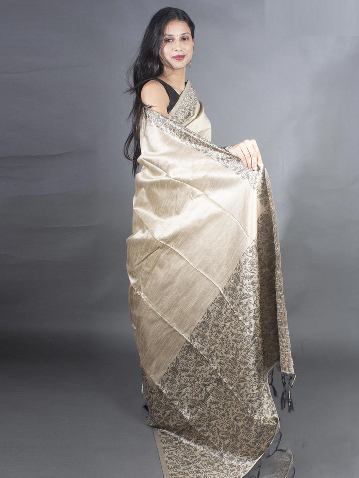 Semi Tussar Silk Saree - 8947 Saree Raj   