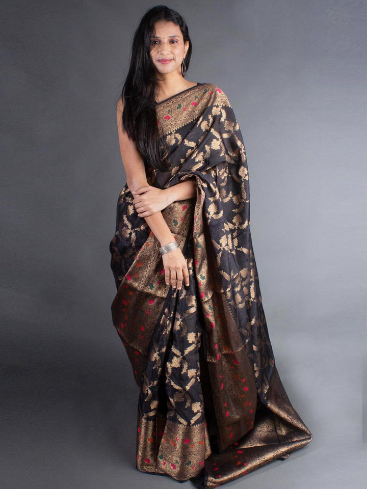 Semi Georgette Soft Silk Banarasi Saree - 8070 Saree Seratuzzama   