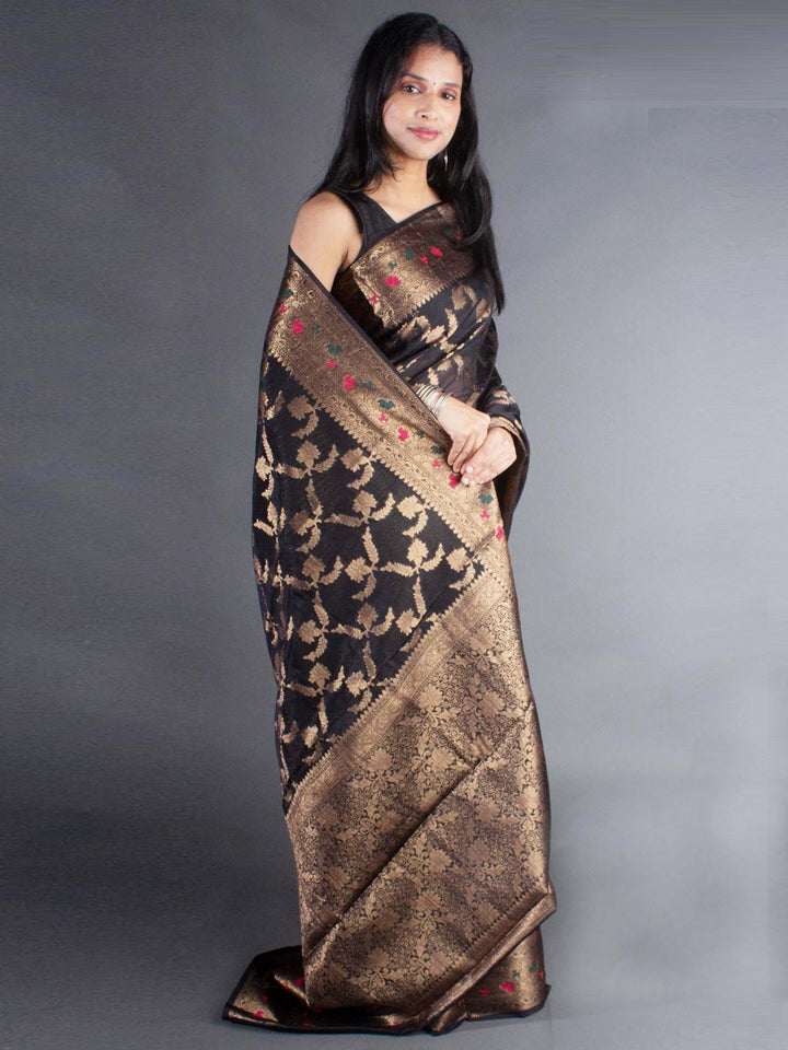 Semi Georgette Soft Silk Banarasi Saree - 8070 Saree Seratuzzama   