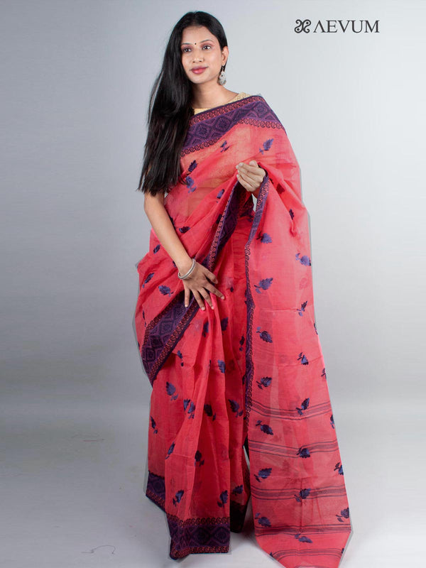 Bengal Cotton Tant Saree with Embroidery - 9044 Saree Riya's Collection   