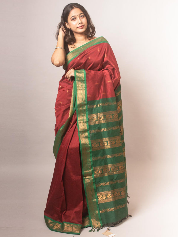 Kalyani South Cotton Silk Handloom Saree - 9208 Saree SSH   