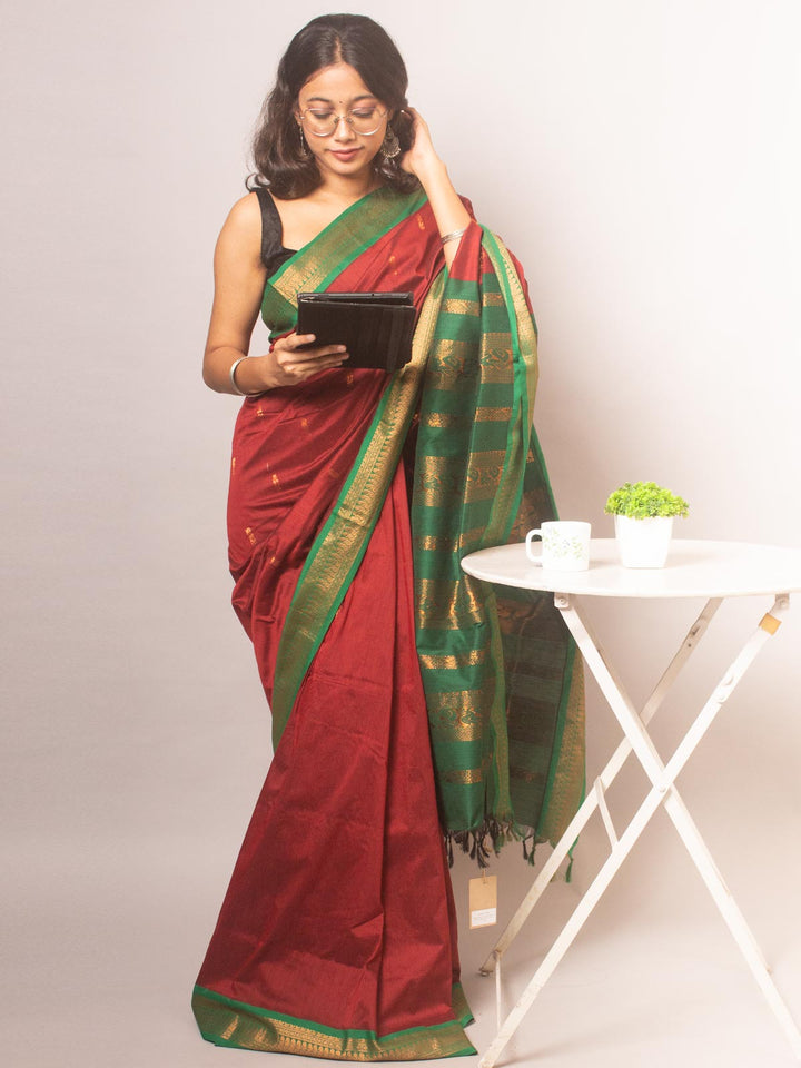 Kalyani South Cotton Silk Handloom Saree - 9208 Saree SSH   