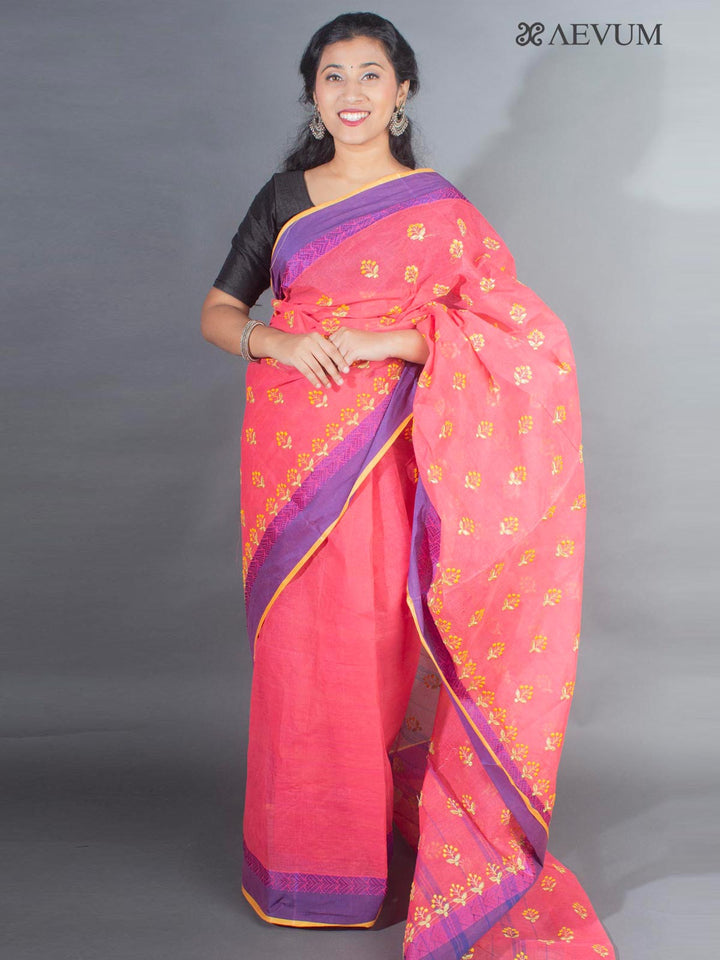 Bengal Cotton Tant Saree with Embroidery - 9492 Saree Riya's Collection   