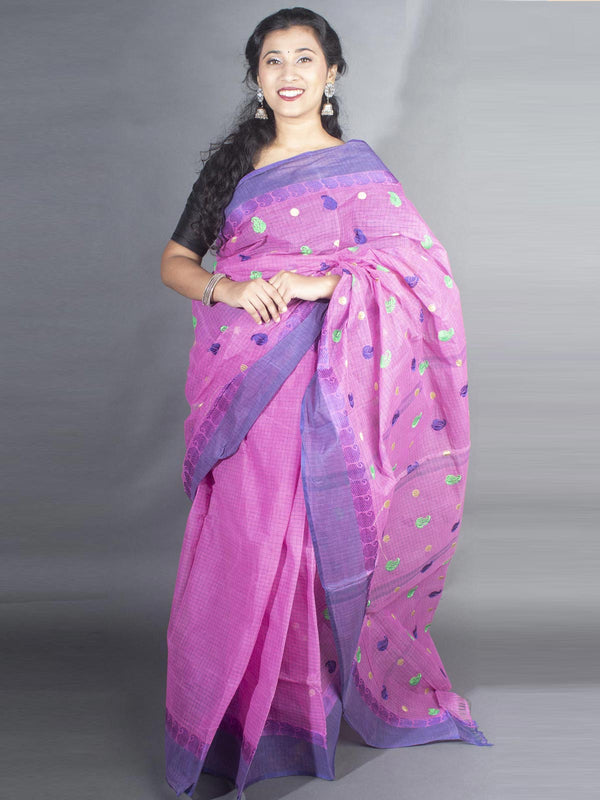 Bengal Cotton Tant Saree with Embroidery - 9497 Saree Riya's Collection