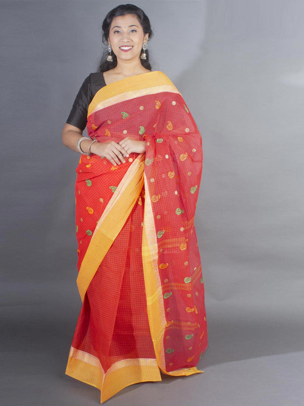 Bengal Cotton Tant Saree with Embroidery - 9500 Saree Riya's Collection