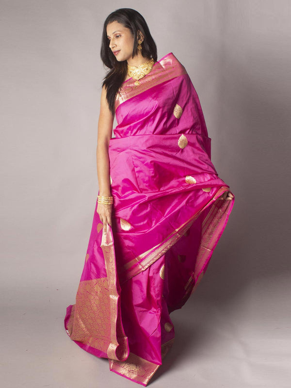 Banarasi Silk Saree with Silk Mark - 9762 Saree AEVUM   