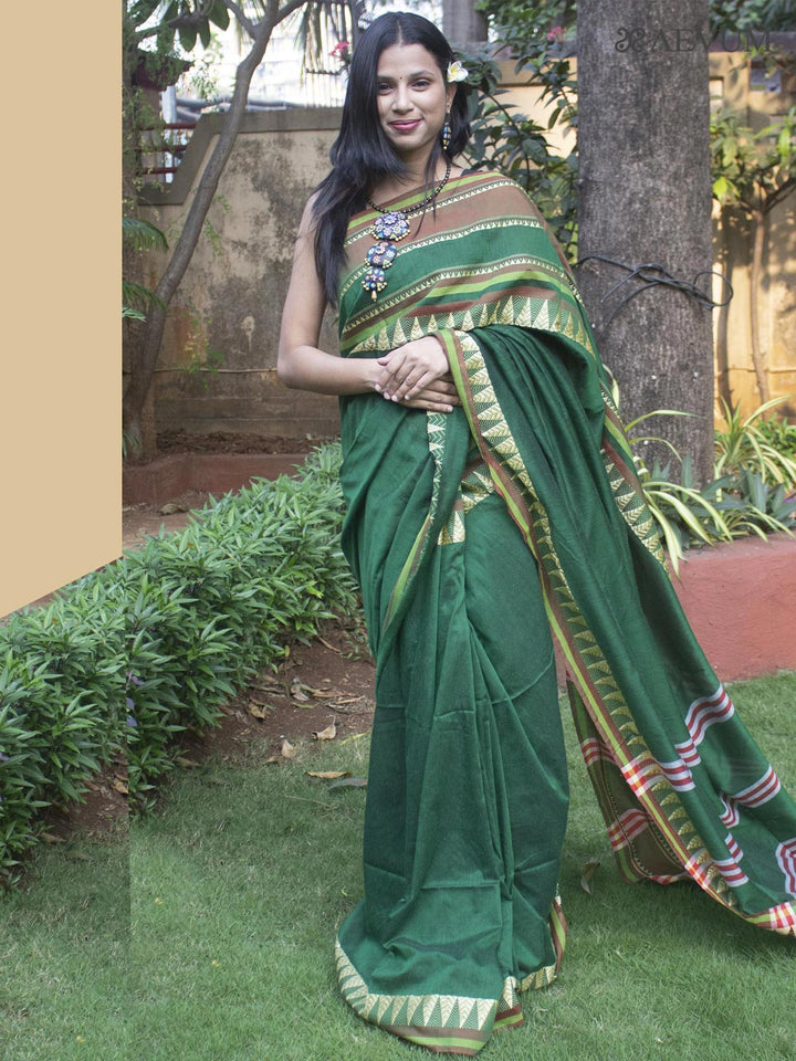 Madhumani Begampuri Bengal Cotton Handloom Saree - 9763 Saree AEVUM