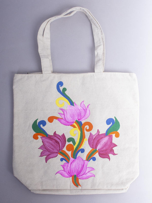 Hand Painted Women's Tote bag - 21114 Bags reema   