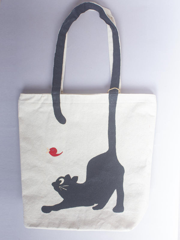 Hand Painted Women's Tote bag - 21122 Bags reema   