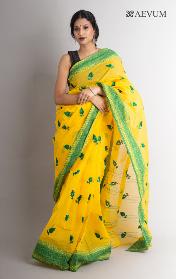 Bengal cotton Tant Saree with Embroidery - 0468 Saree Riya's Collection   