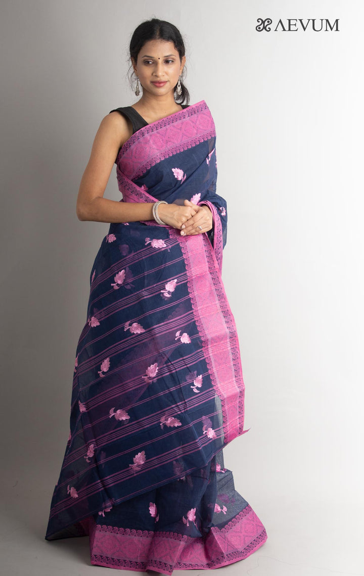 Bengal Cotton Tant Saree with Embroidery - 0721 Saree Riya's Collection   