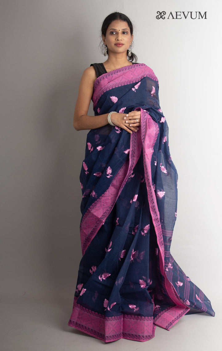 Bengal Cotton Tant Saree with Embroidery - 0721 Saree Riya's Collection   