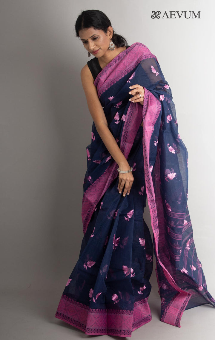 Bengal Cotton Tant Saree with Embroidery - 0721 Saree Riya's Collection   