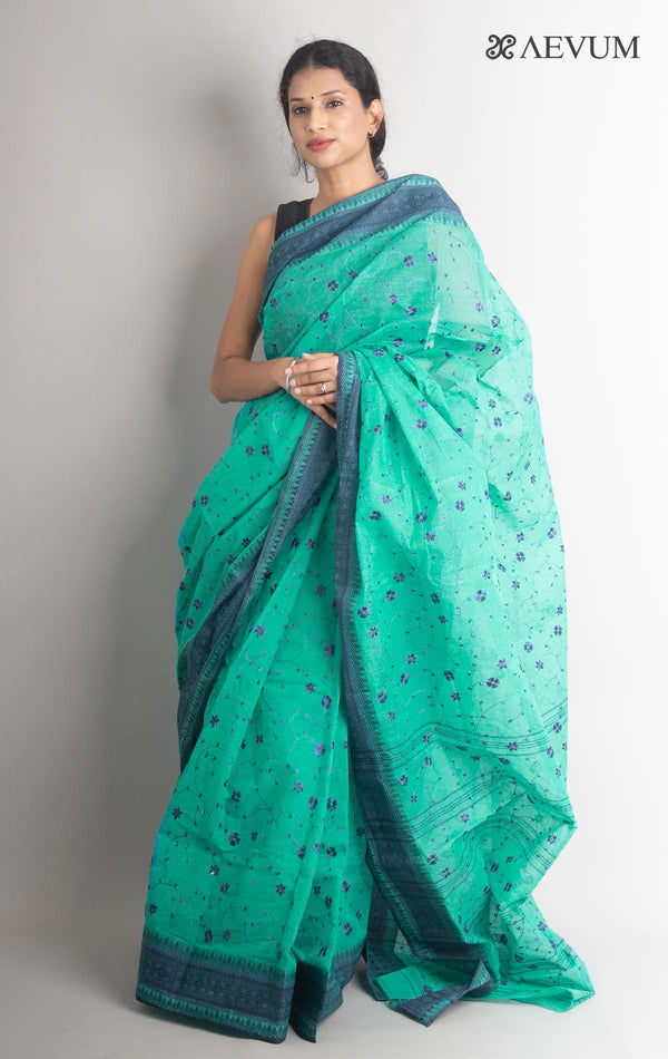 Bengal Cotton Tant Saree with Embroidery - 0722 Saree Riya's Collection   