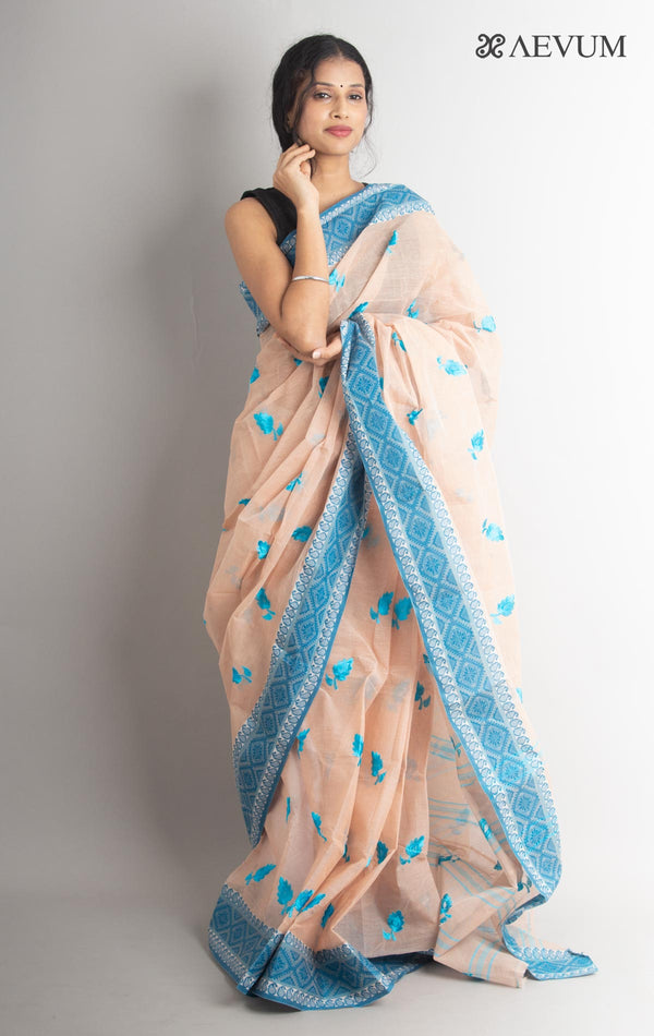 Bengal cotton Tant Saree with Embroidery - 0726 Saree Riya's Collection   