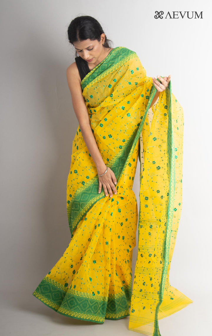 Bengal Cotton Tant Saree with Embroidery - 0804 Saree Riya's Collection   