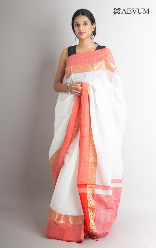 Bangladeshi Cotton Handloom Saree Without Blouse Piece - 0830 Saree AEVUM 2   