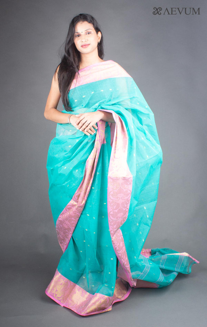 Bengal Cotton Zari Tant Handloom Saree Without Blouse Piece - 0831 Saree Anita Kuthir   