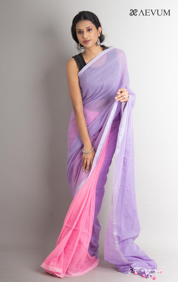 Mulmul Cotton Half-Half Saree - 0852 Saree Trishna   