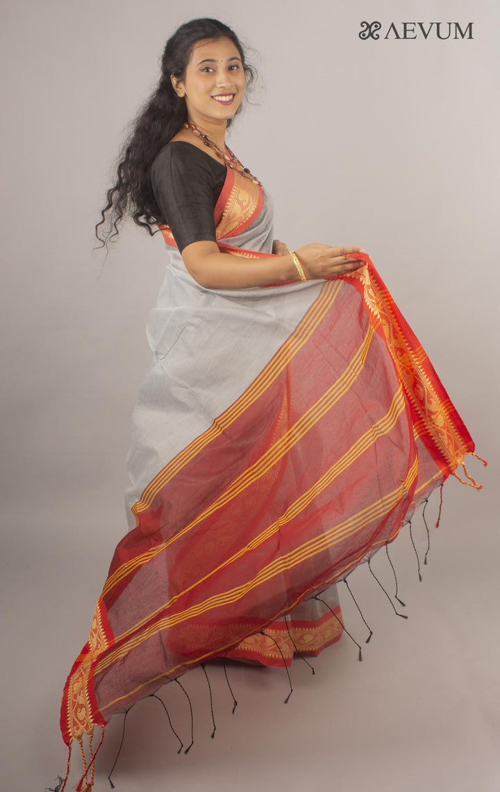 Bengal Handloom Cotton Silk Saree - 10431 Saree AEVUM