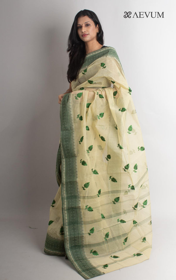 Bengal cotton Tant Saree with Embroidery - 1437 Saree Riya's Collection   