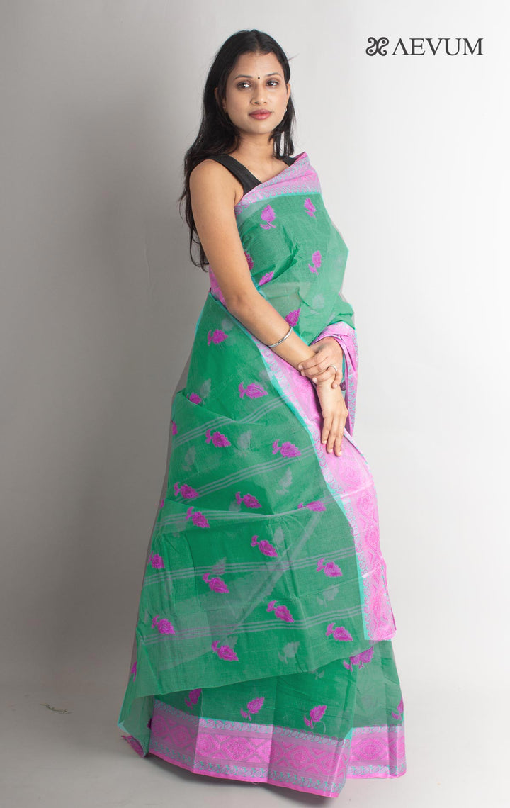 Bengal Cotton Tant Saree with Embroidery - 1444 Saree AEVUM   