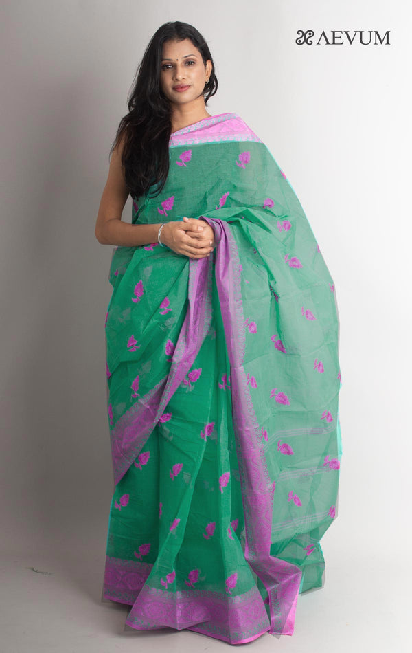 Bengal Cotton Tant Saree with Embroidery - 1444 Saree AEVUM   