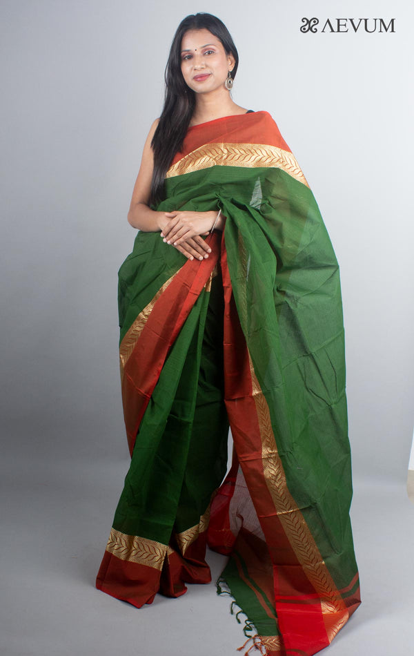 Bangladeshi Cotton Handloom Saree Without Blouse Piece - 1878 Saree AEVUM 2   