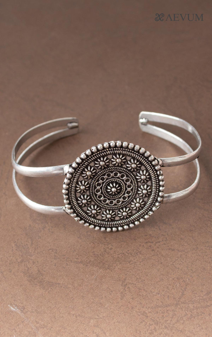 Oxidised Broad Bracelet/ Kada - 2449 Jewellery Ozanoo   