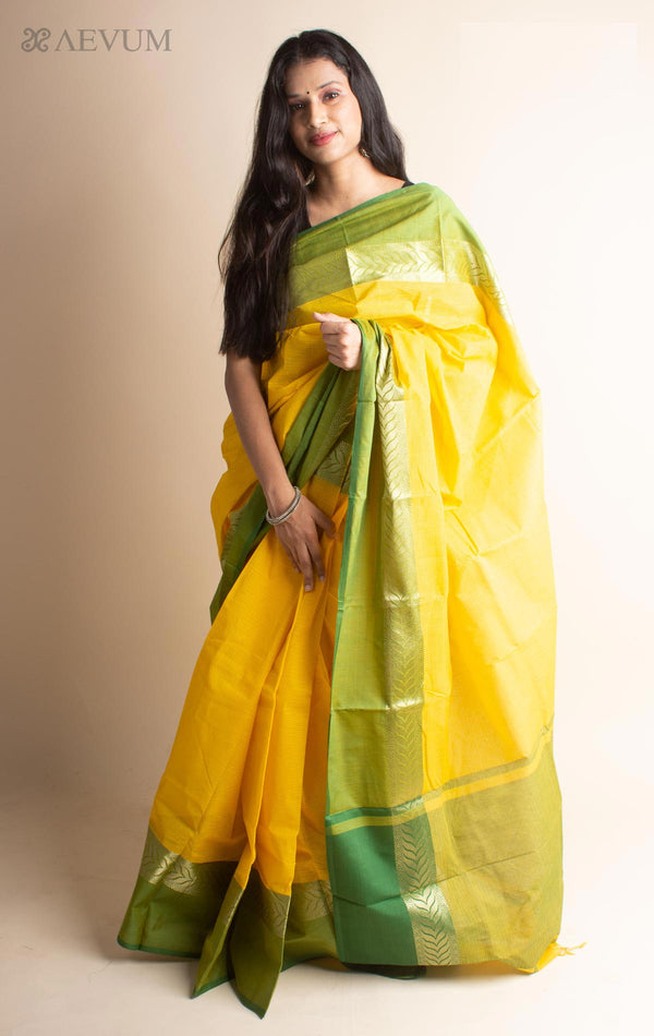 Bangladeshi Cotton Handloom Saree Without Blouse Piece - 3522 Saree AEVUM 2   