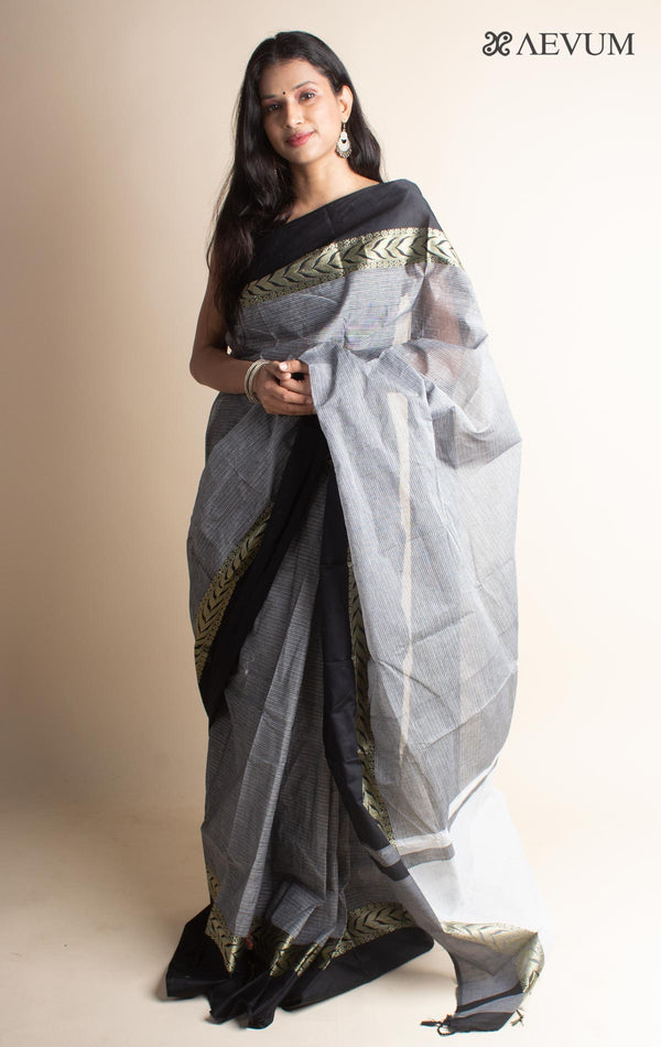 Bangladeshi Cotton Handloom Saree Without Blouse Piece - 3524 Saree AEVUM 2   