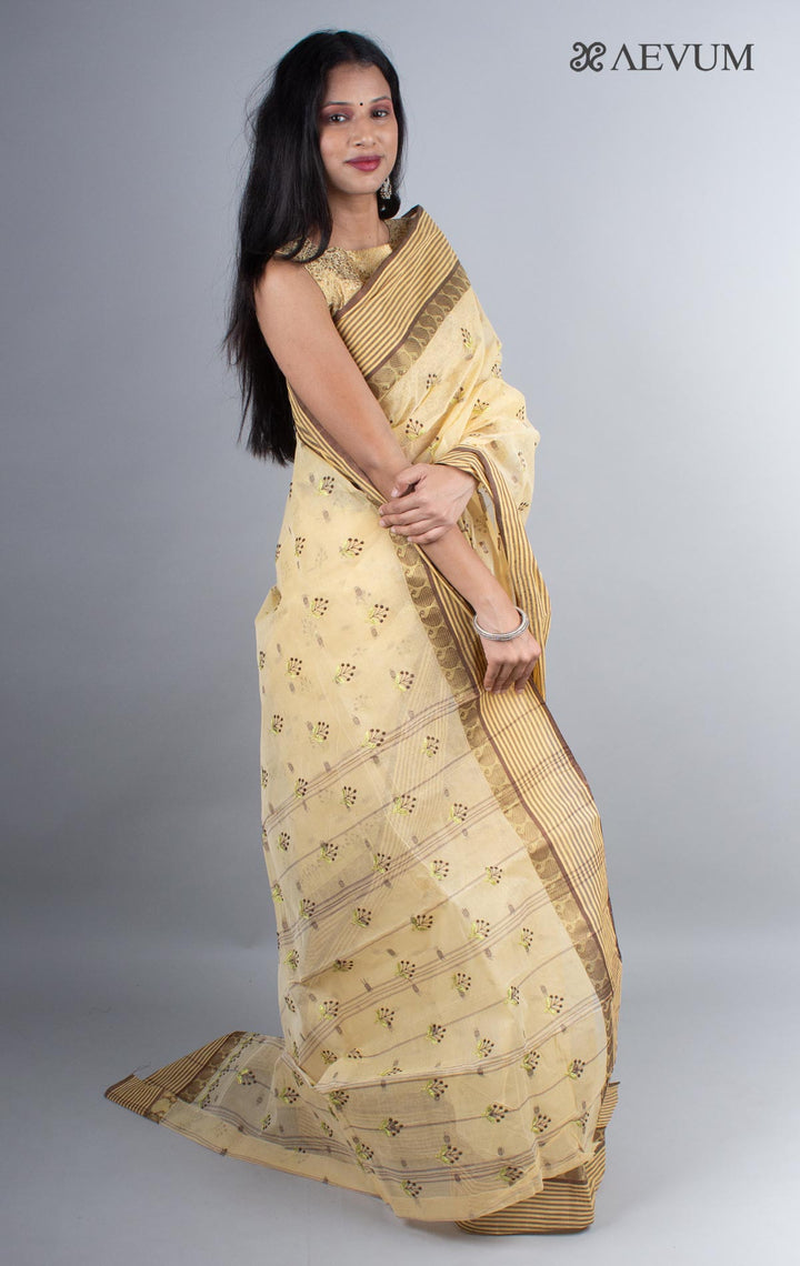 Bengal Cotton Tant Saree with Embroidery - 3988 Saree Riya's Collection   