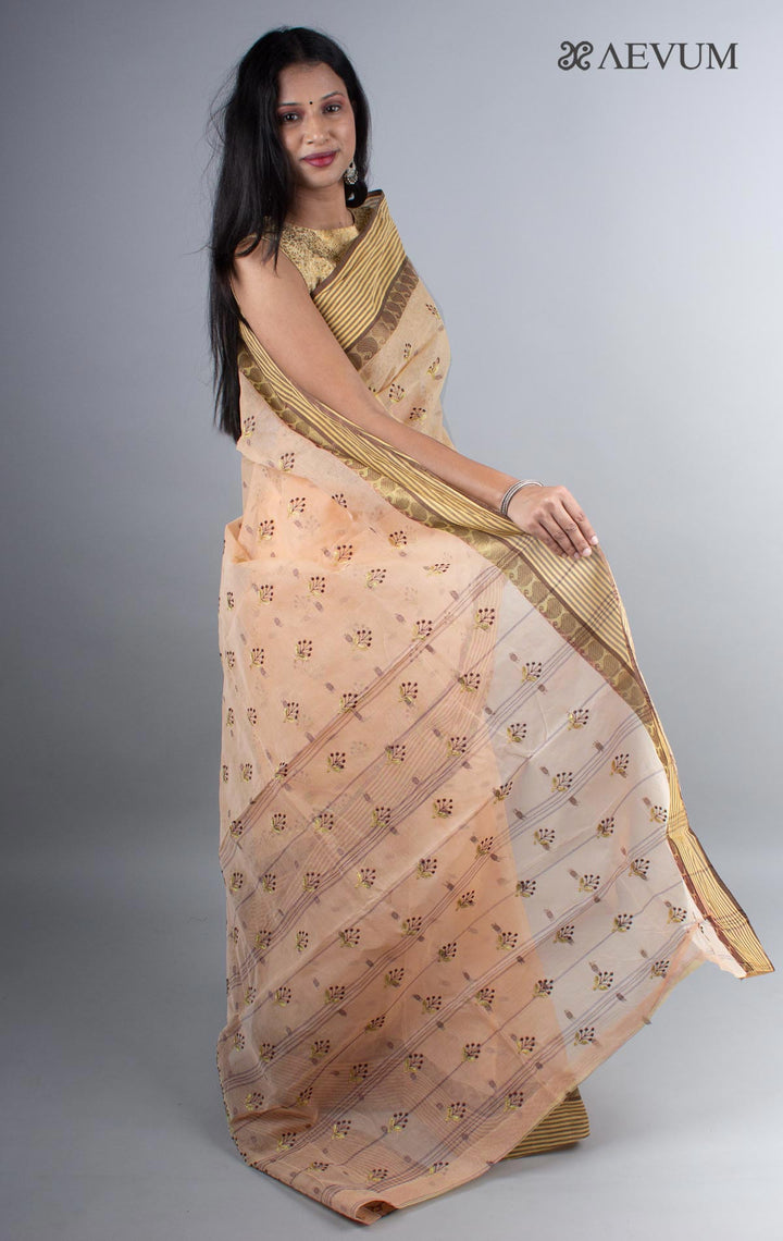 Bengal Cotton Tant Saree with Embroidery - 3988 Saree Riya's Collection   