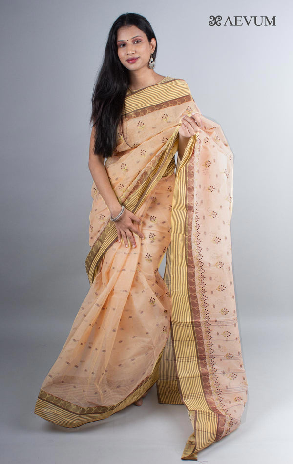 Bengal Cotton Tant Saree with Embroidery - 3988 Saree Riya's Collection   