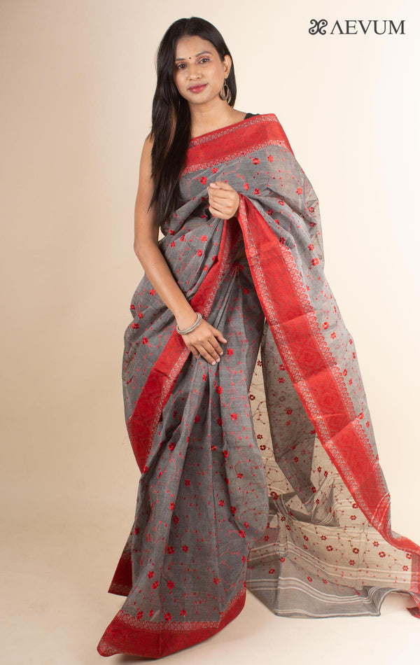 Bengal Cotton Tant Saree with Embroidery - 4717 Saree Riya's Collection   