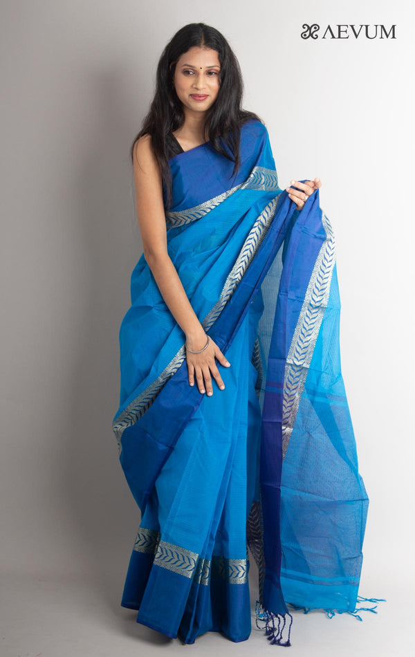 Bangladeshi Cotton Handloom Saree Without Blouse Piece - 0828 Saree AEVUM   