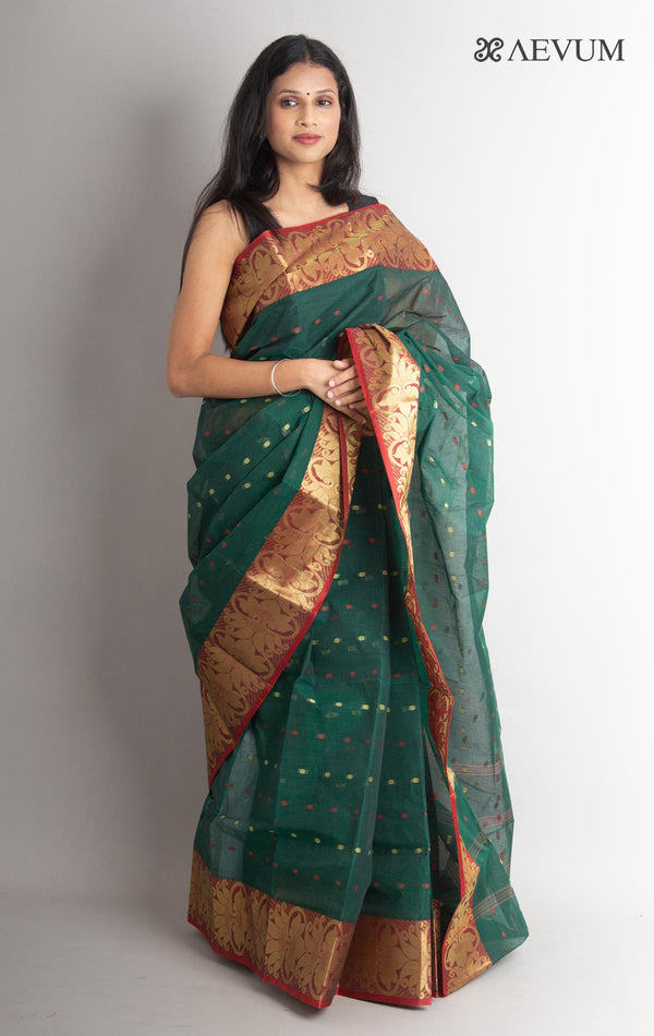 Bengal Cotton Zari Tant Handloom Saree Without Blouse Piece - 0836 Saree Anita Kuthir   