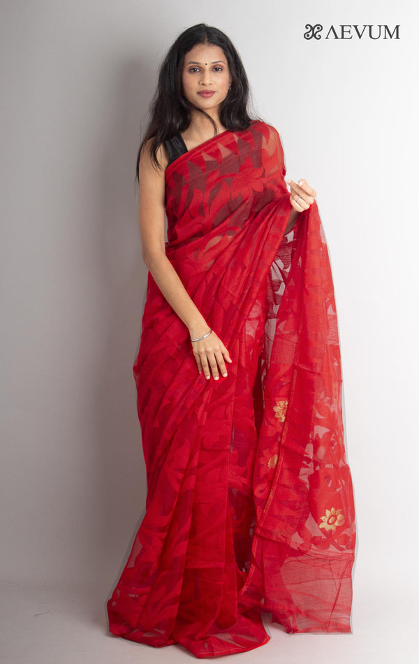 Paddo Dhakai Jamdani Saree without Blouse Piece - 0887 Saree Anita Kuthir   