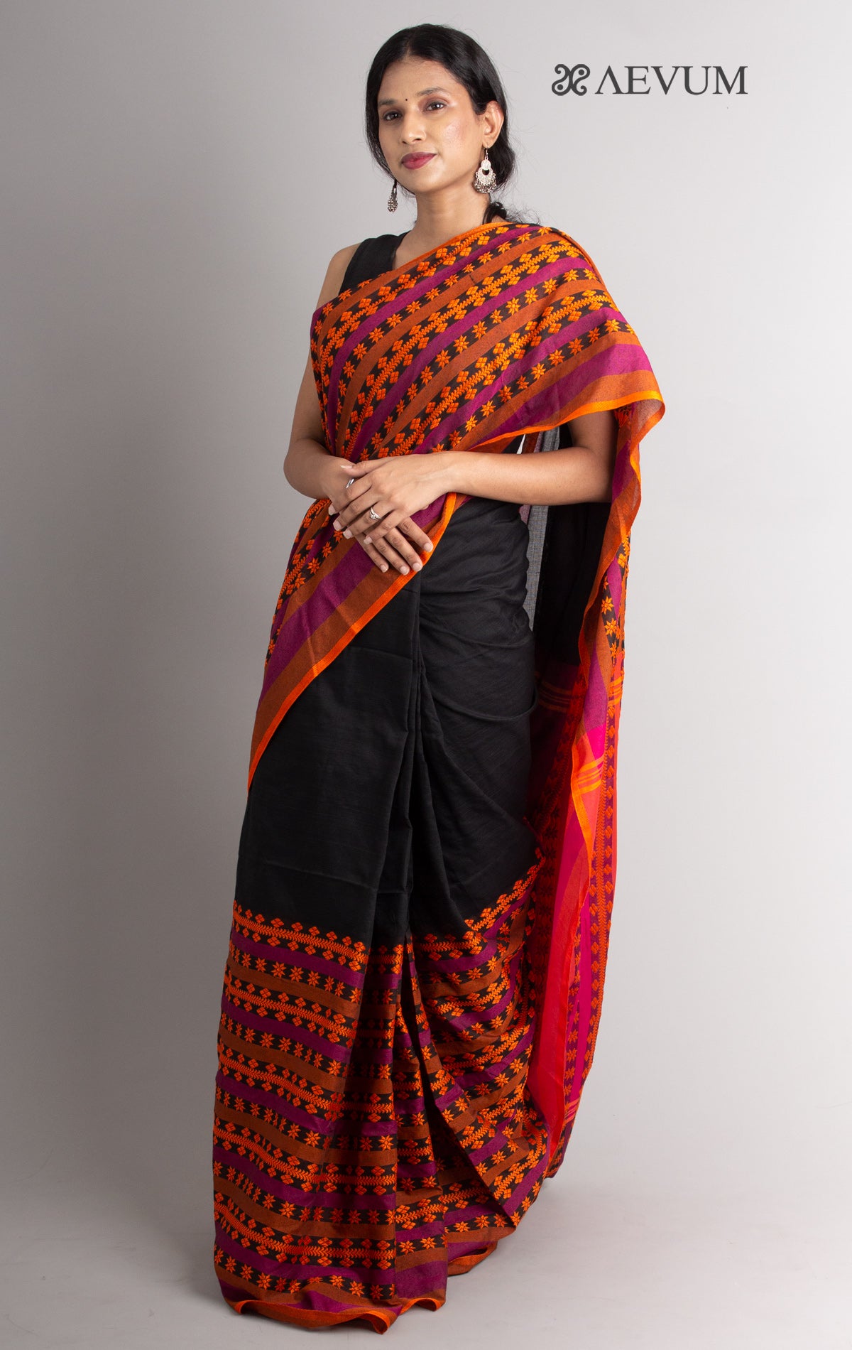 Begampuri Bengal Cotton Handloom Saree - 0439 – AEVUM